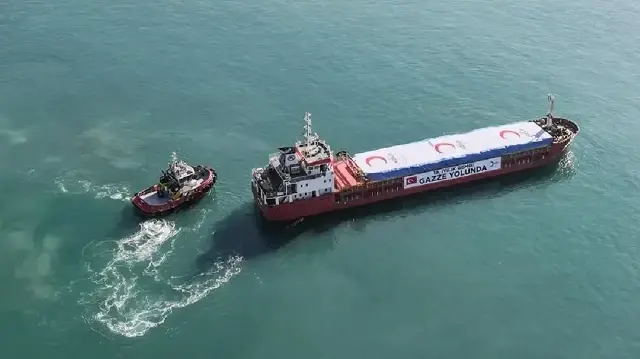 19th Turkish aid ship carrying 1,300 tons of supplies departs for Gaza