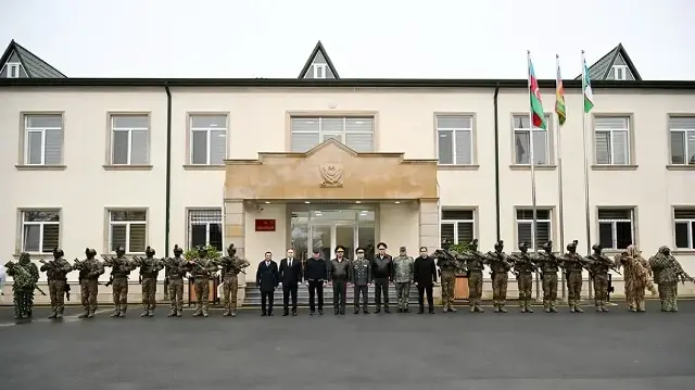 Военная делегация Узбекистана посетила воинскую часть коммандос в Азербайджане