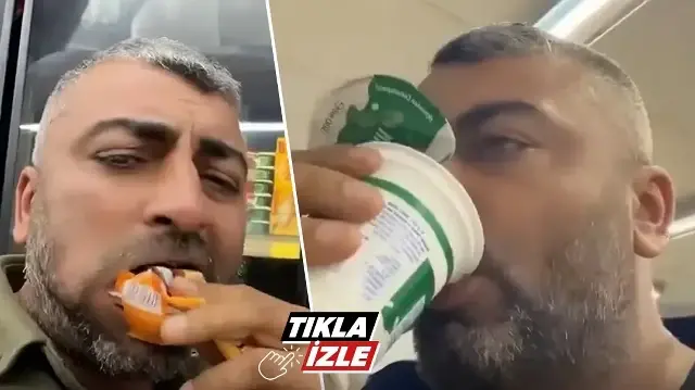 Etkileşim uğruna rezillik: Markette yiyip içip boş paketleri rafa koydu