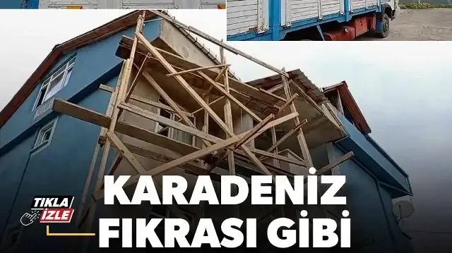 Rizeli vatandaşın iskele kurma yöntemi hayran bıraktı