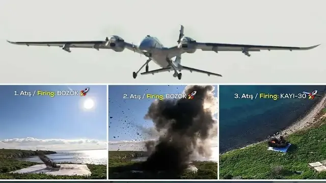 AKINCI’dan yerli mühimmatlarla güç gösterisi: TÜBİTAK SAGE’nin geliştirdiği BOZOK ve KAYI30 hedefi nokta atışıyla vurdu