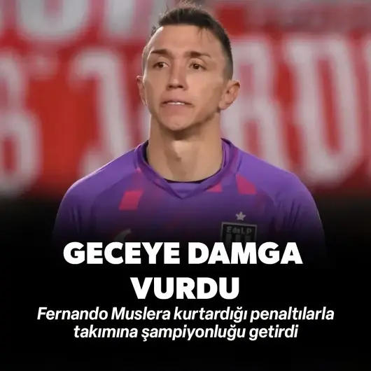 Fernando Muslera geceye damga vurdu: Kurtardığı penaltılarla takımına şampiyonluğu getirdi