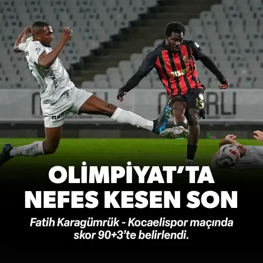 Olimpiyat'ta nefes kesen son: Kocaelispor son dakikalarda puanı aldı 