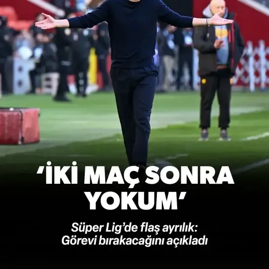 Basın toplantısında açıkladı: İki maç sonra yokum