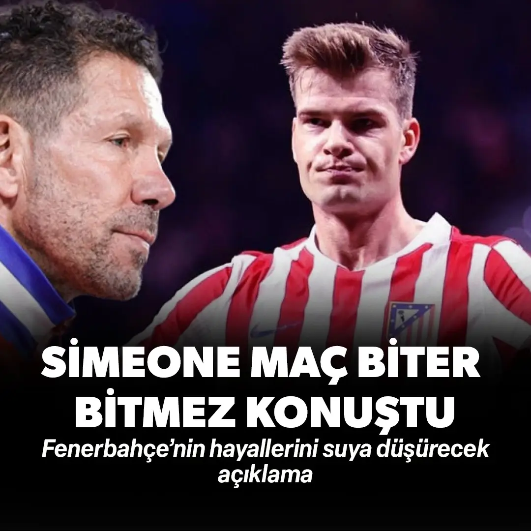Fenerbahçe’nin hayallerini suya düşürecek açıklama: Simeone maç biter bitmez konuştu