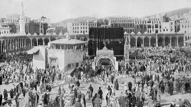 Osmanlı döneminde Harem-i Şerif - Kâbe (Mekke).