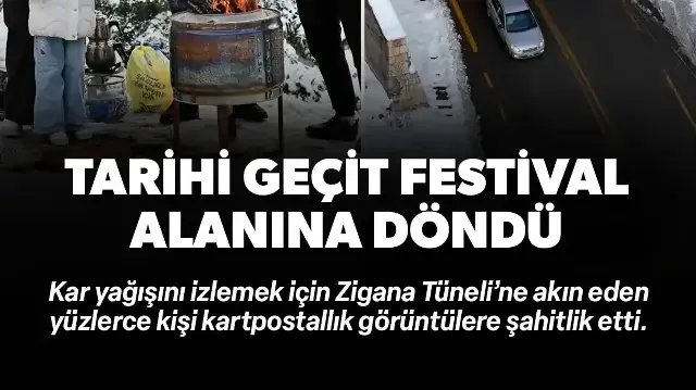 Zigana Tüneli bu kez keyifli anların merkezi oldu: Anlatmaya gerek yok görüyorsunuz