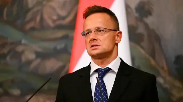 Министр иностранных дел и торговли Венгрии Петер Сийярто.
