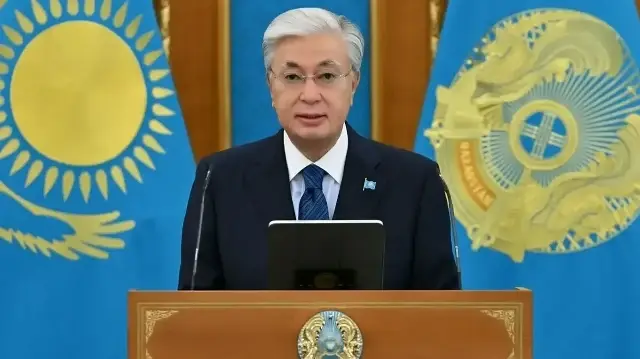 Le président kazakh Kassym-Jomart Tokayev.