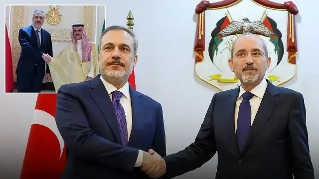 Bakan Fidan'dan Ürdünlü ve Suudi Arabistanlı mevkidaşlarıyla Gazze diplomasisi