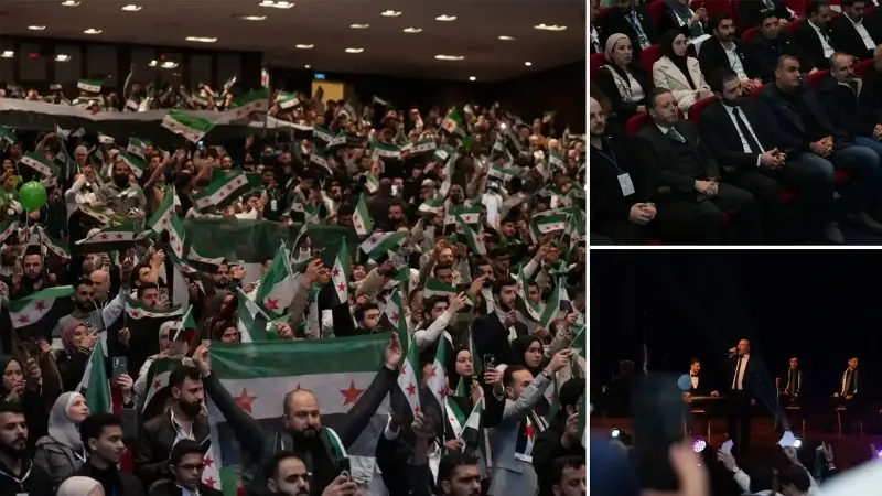 Etkinlik, Arapça ve Türkçe karşılama konuşmalarıyla açıldı.