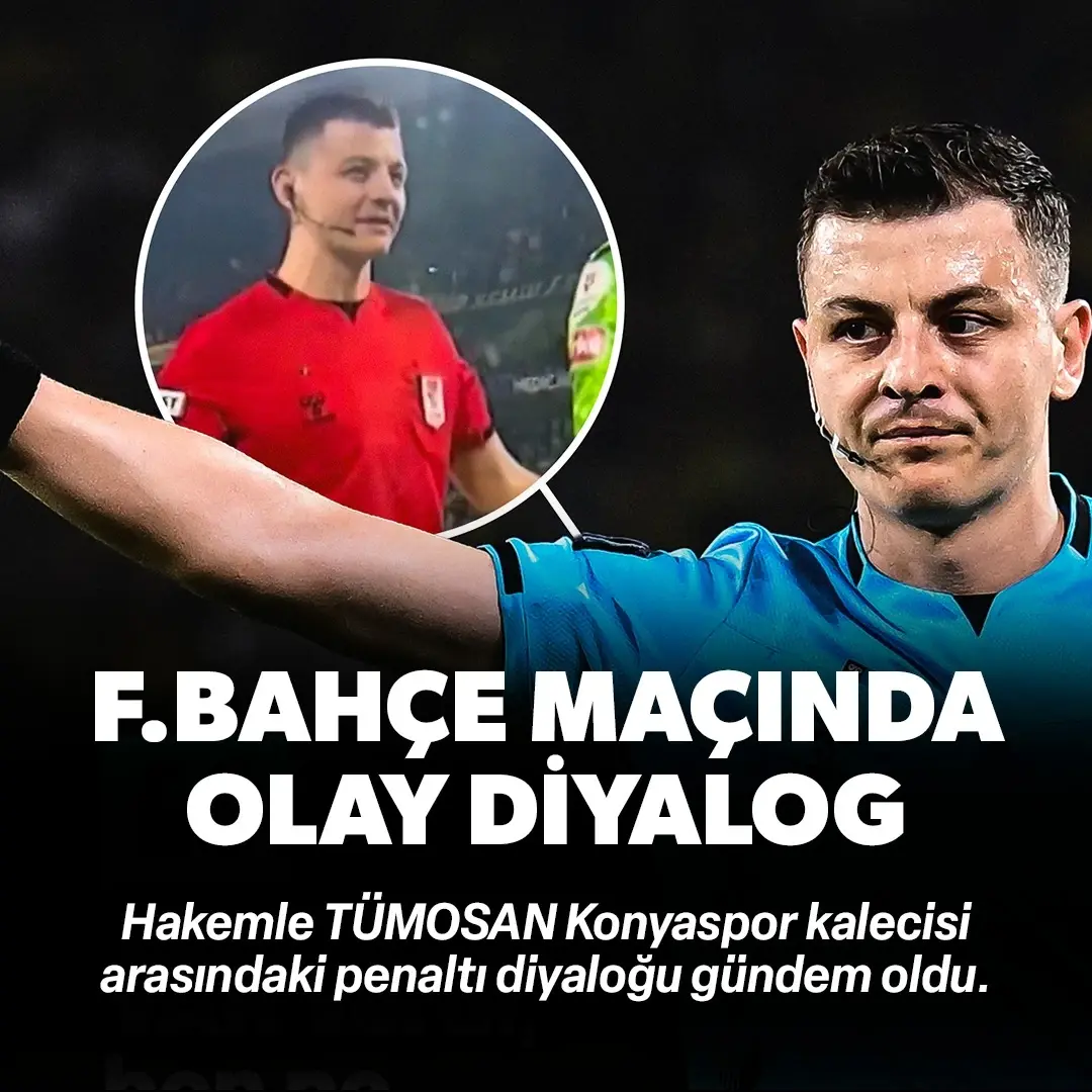 Hakemin sözleri tartışma çıkardı: Penaltı sonrası TÜMOSAN Konyaspor kalecisine bakın ne dedi