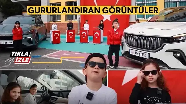 İlkokul öğrencileri 'Yerli Malı Haftası’na bakışı kökten değiştirdi: Bir tarafta Togg diğer tarafta KAAN...