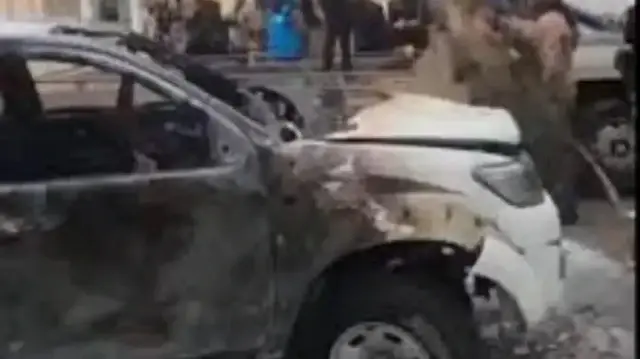 Взрыв грузовика с боеприпасами в Сирии