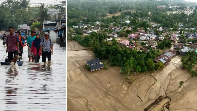 Endonezya'da sel felaketi: Ölü sayısı artıyor
