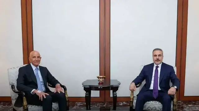 Ankara'da kritik görüşme: Dışişleri Bakanı Fidan, Barrack'ı kabul etti