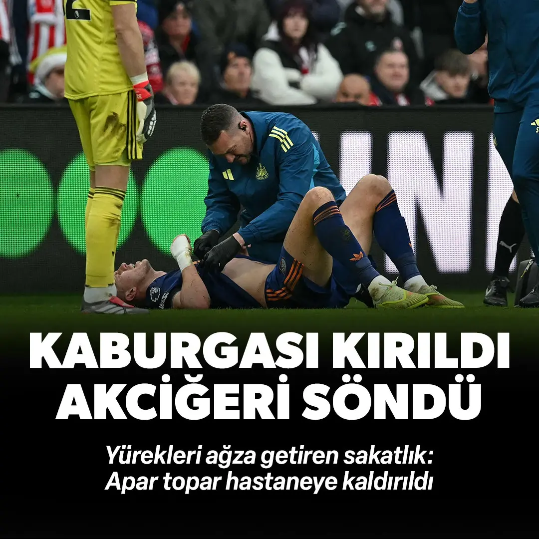 Yürekleri ağza getiren sakatlık! Kaburgası kırıldı, akciğeri söndü