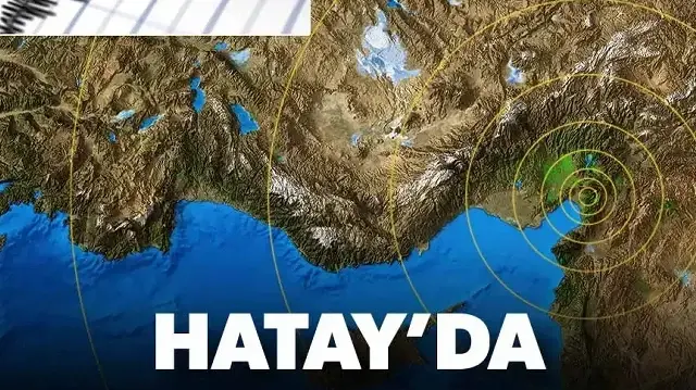 Hatay'da 4 büyüklüğünde deprem