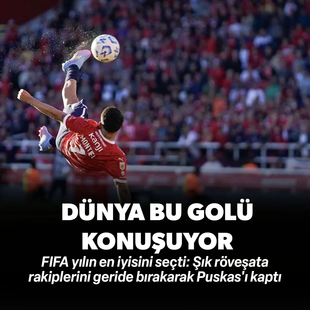 Dünya bu golü konuşuyor! FIFA yılın en iyisini seçti: Şık röveşata, rakiplerini geride bırakarak Puskas'ı kaptı