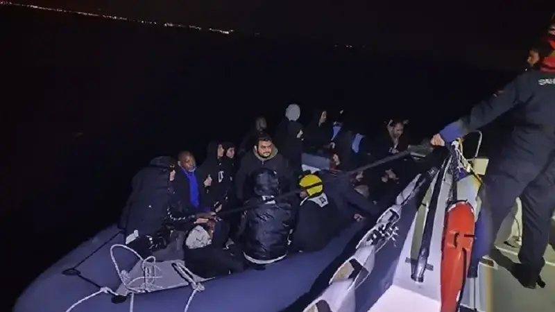 Aydın’da 31 düzensiz göçmen kurtarıldı