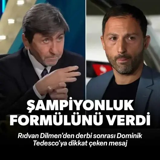 Rıdvan Dilmen'den Tedesco'ya mesaj: Şampiyonluk formülünü verdi