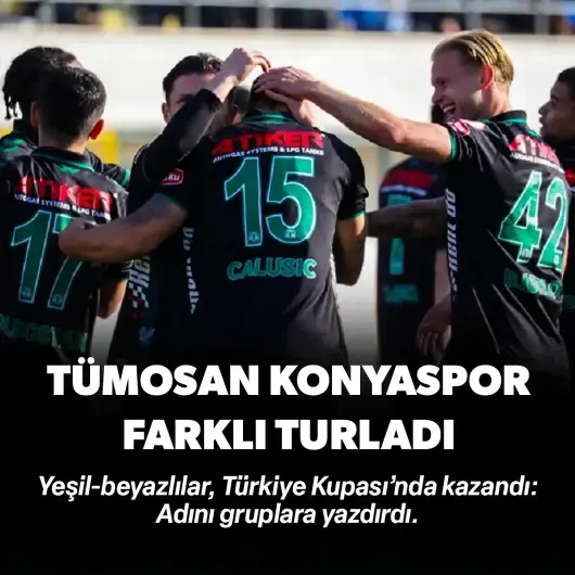 TÜMOSAN Konyaspor kupada farklı turladı: Gruplara kaldı