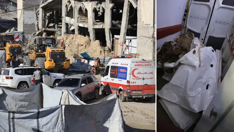 Gazze’de İsrailli esirlerin cenazelerine yönelik arama çalışmaları sürüyor