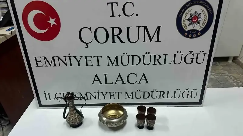 Çorum’da tarihi eser operasyonu: 1 gözaltı