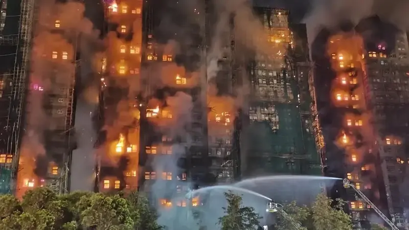 Hong Kong'daki Tai Po yangınında ölenlerin sayısı 156'ya yükseldi