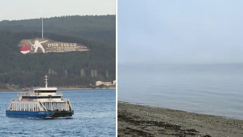 Çanakkale Boğazı sis nedeniyle çift yönlü olarak ulaşıma kapatıldı