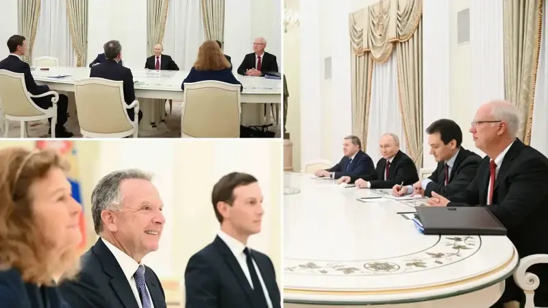 Putin, Kushner ve Witkoff’la Kremlin’de Ukrayna planını görüştü.