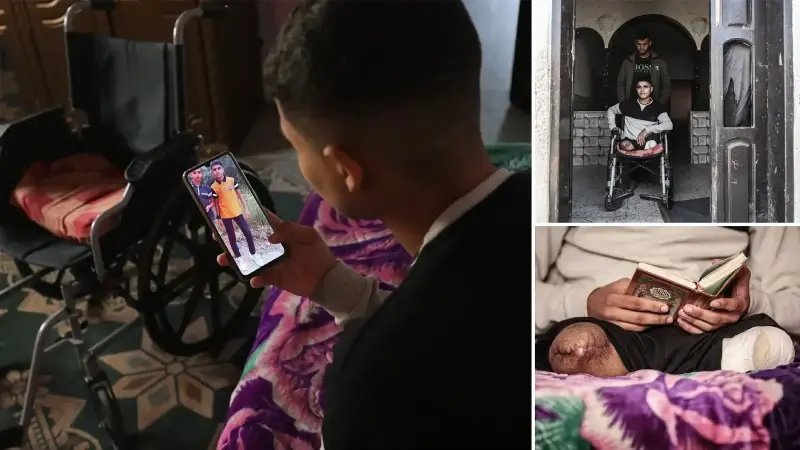 İsrail saldırısında iki bacağını kaybeden Gazzeli Hasan: Eğitim hayatına dönmenin hayalini kuruyor