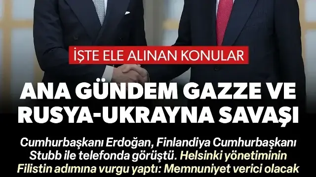 Ana gündem maddeleri Rusya-Ukrayna savaşı ve Gazze