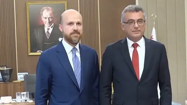 KKTC Cumhurbaşkanı Erhürman Bilal Erdoğan'ı kabul etti