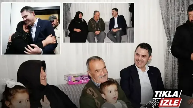 Depremdeki gözyaşları yeni evlerinde sevince dönüştü: Koyunlu çiftçi Bakan Kurum’u sevinç gözyaşlarıyla karşıladı