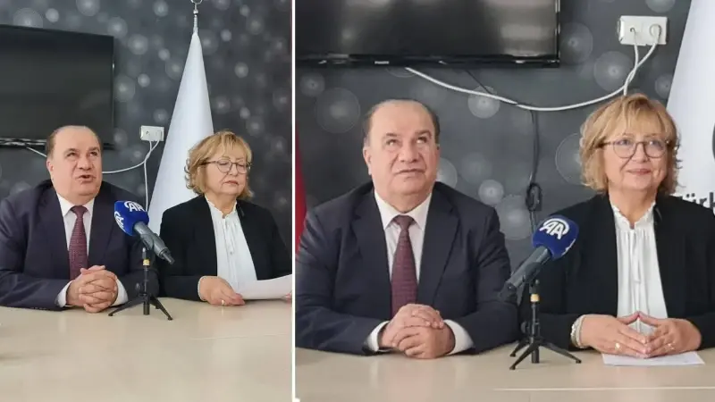 Konfederasyon Başkanı Yusuf Çelebi ve Başkan Yardımcısı Aynur Dankaz