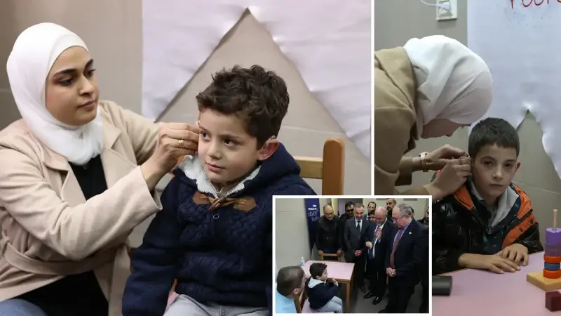 TİKA Şam'da işitme engelli 63 çocuğa işitme cihazı dağıttı