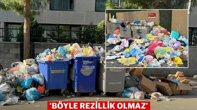 Maltepe'de üç gündür toplanmayan çöplere vatandaşlar tepki gösterdi: Herkes pislik içinde oturuyor
