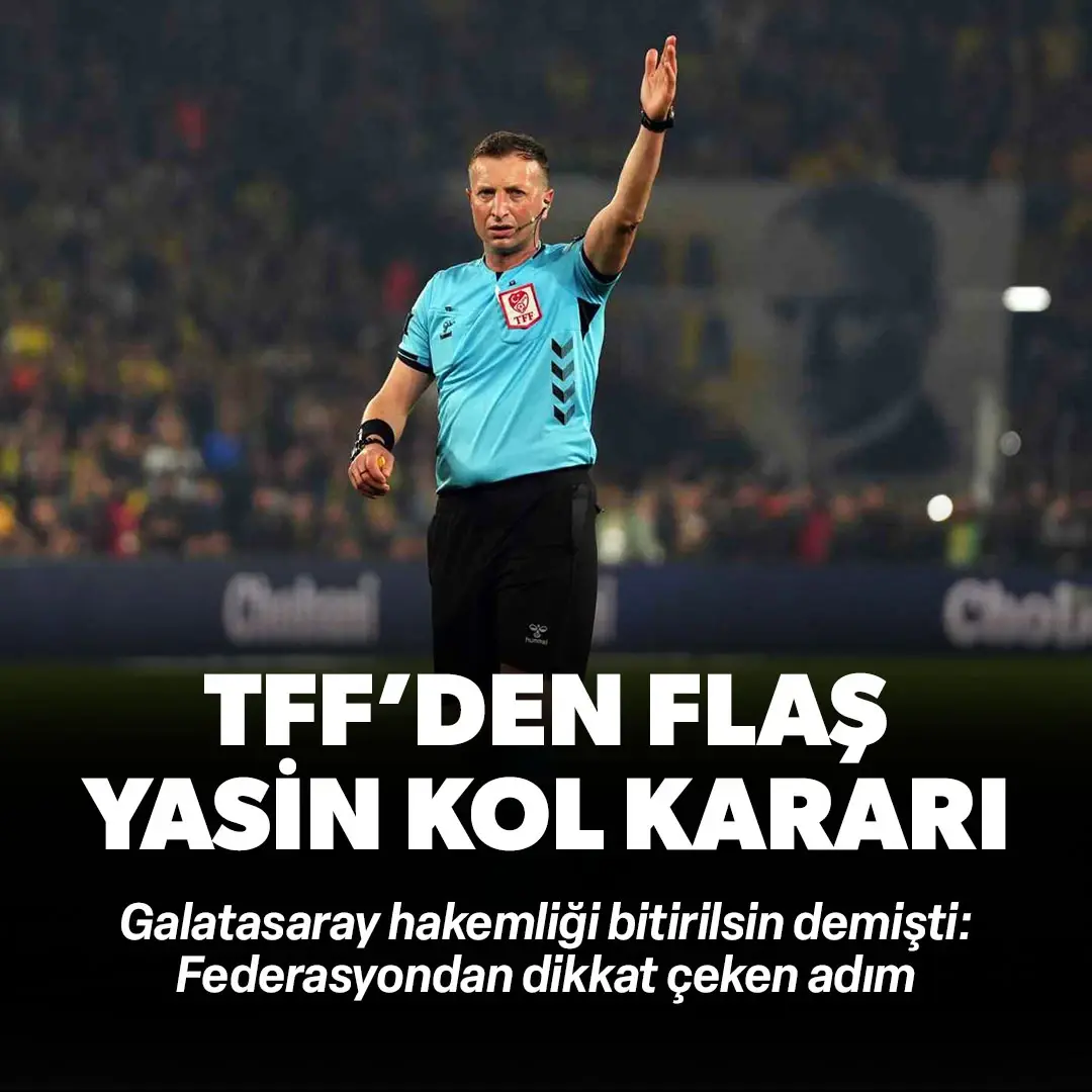 Galatasaray şikayet etmişti! TFF'nin Yasin Kol kararı belli oldu
