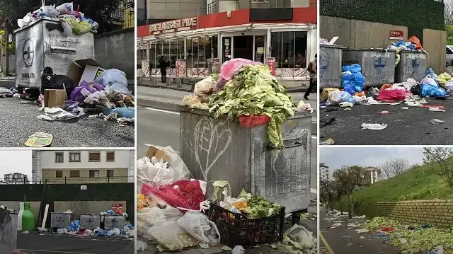 CHP'li belediyenin yönettiği Maltepe'de çöp dağları oluştu