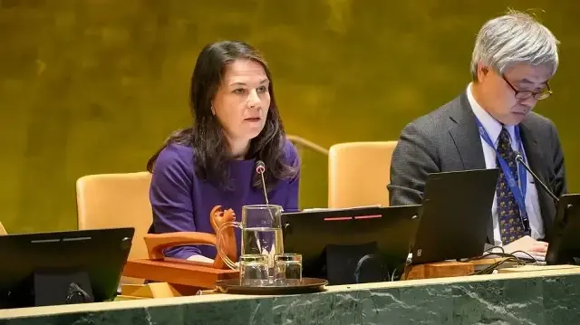 Анналена Бербок в Генеральной Ассамблее | Фото: ООН