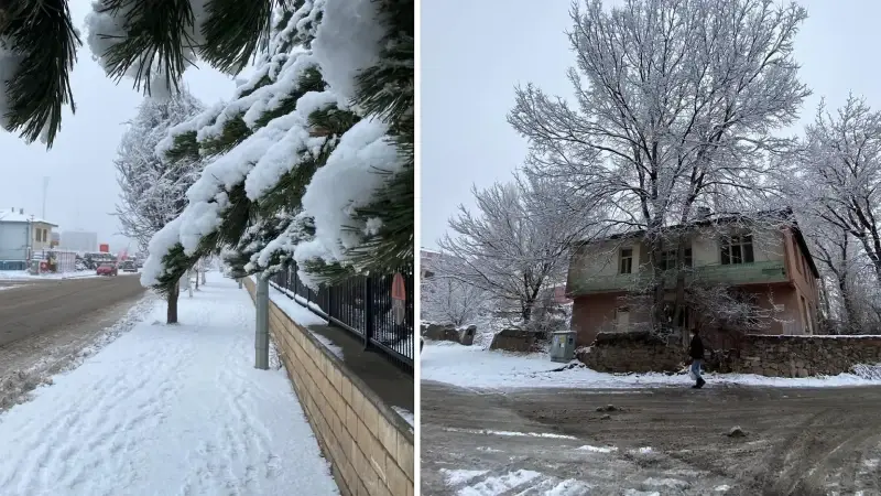 Erzurum, Kars, Ardahan ve Tunceli'de kar yağışı yerini soğuk havaya bıraktı