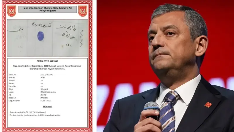 Özgür Özel, Cumhurbaşkanı Erdoğan'ı 'şehit dedesi' üzerinden hedef aldı.