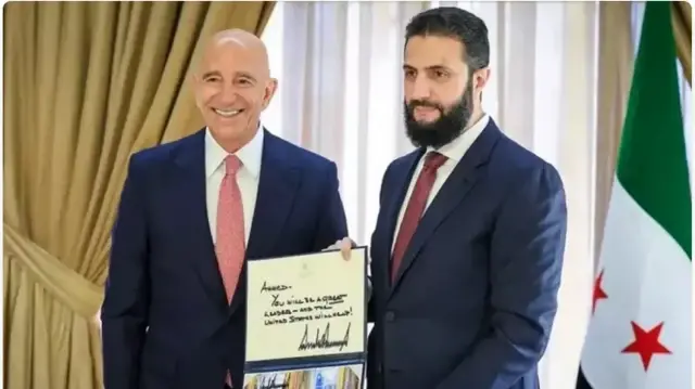 Ахмед аш-Шараа и Том Баррак