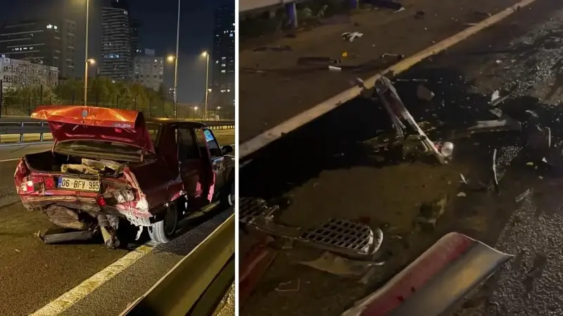 Şişli'de direksiyon hakimiyetini kaybeden sürücü 2 aracı adeta biçti: Biri ağır 2 kişi yaralandı