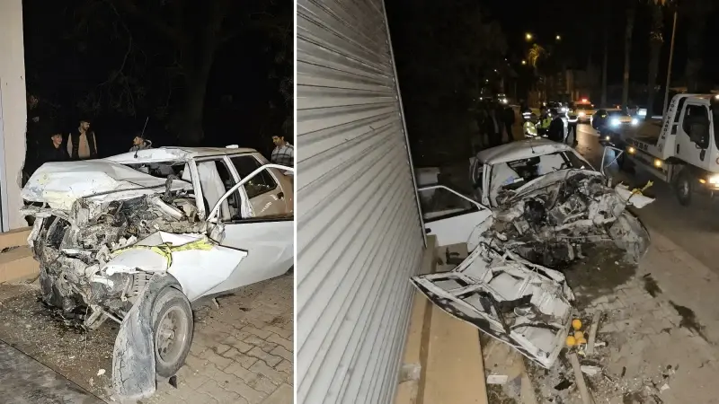 Çocuk sürücünün kullandığı otomobil, kamyonetle çarpıştıktan sonra evin duvarına vurdu: Ölü ve yaralı var