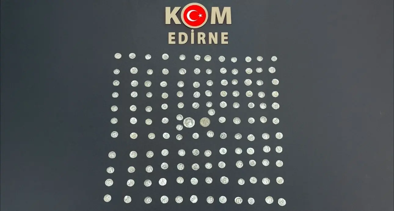 Edirne'de Helenistik döneme ait çok sayıda gümüş sikke ele geçirildi