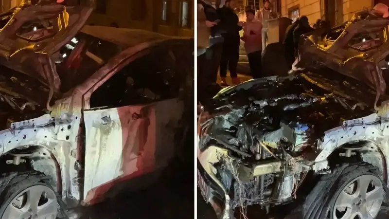 Yine park halindeki otomobilde yangın çıktı: Önce diğer araca sonra mahallenin internet hattına sıçradı