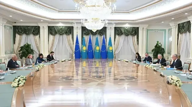 Переговоры Касым-Жомарта Токаева с президентом Европейского совета Антониу Коштой
