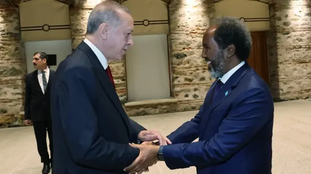 Президент Турции Реджеп Тайип Эрдоган и президент Сомали Хасан Шейх Мохамуд | Фото: AA